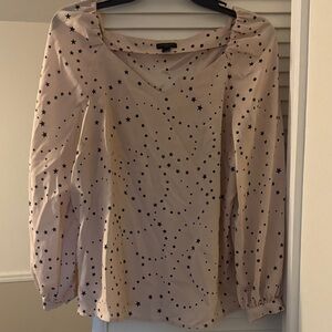Ann Taylor Blush Starry Blouse